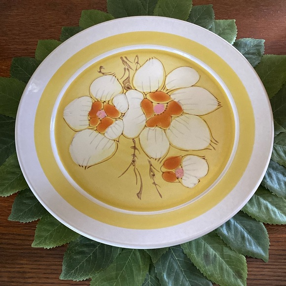 VTG ‘70s Stoneware 12” Platter - Picture 2 of 8